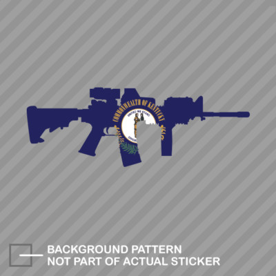 Kentucky State Shape AR15 Sticker Decal Vinyl AR-15 M16 M-16 KY