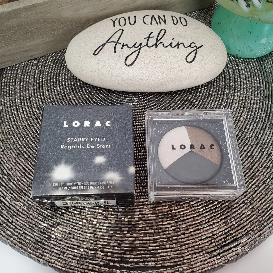 NEW Lorac Starry-eyed Baked Eyeshadow Trio In POP STAR, Regards De Star, HTF - Image 2 of 4