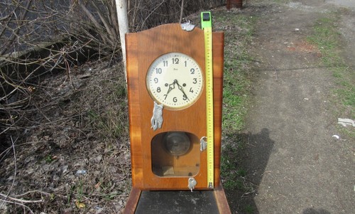 Original-Authentic USSR Wall Clock " OCHZ / ОЧЗ " with chime Very Rare - Picture 2 of 16