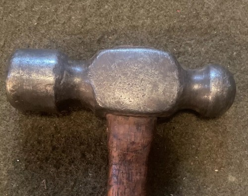 ANTIKER kleiner Kugelhammer Vintage Hammer Unikat Metall Amboss Schmied - Bild 1 von 11
