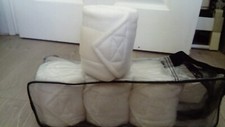 Set of 4 JHL white dressage bandages brand new, full size.