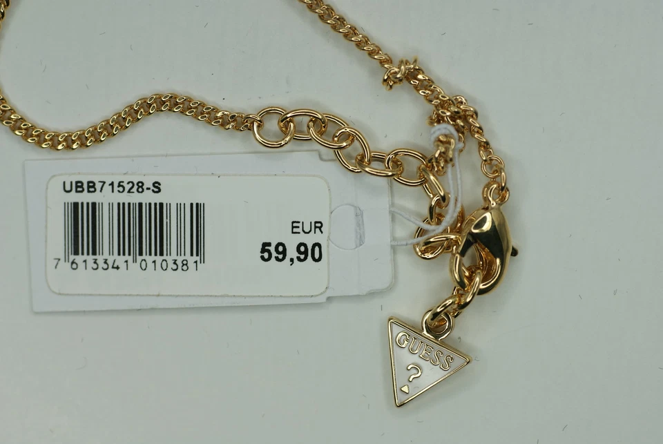 GUESS Damen Armband UBB71528-s Armkette G  Besatz weiß gelbgold vergoldet NEU - Bild 2 von 3