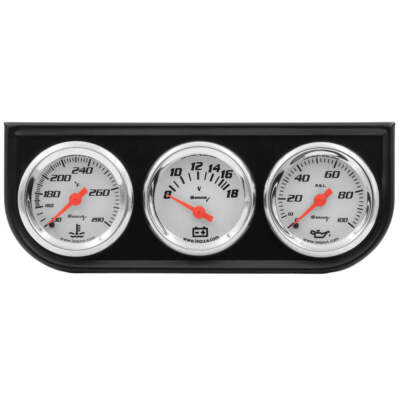 Fits 1-1/2 Dia Triple Gauge Set w/Black Panel by Equus E5100