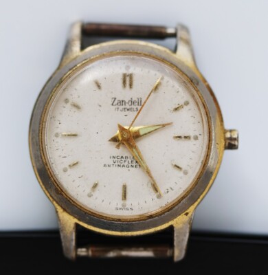 Louvic Zan-dell Watch 17 Jewels Swiss Parts or Repair Replacement Vintage