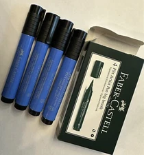 Faber-Castell Pitt Big Brush Artist Pens - [PACK OF 4] Cobalt Blue 143