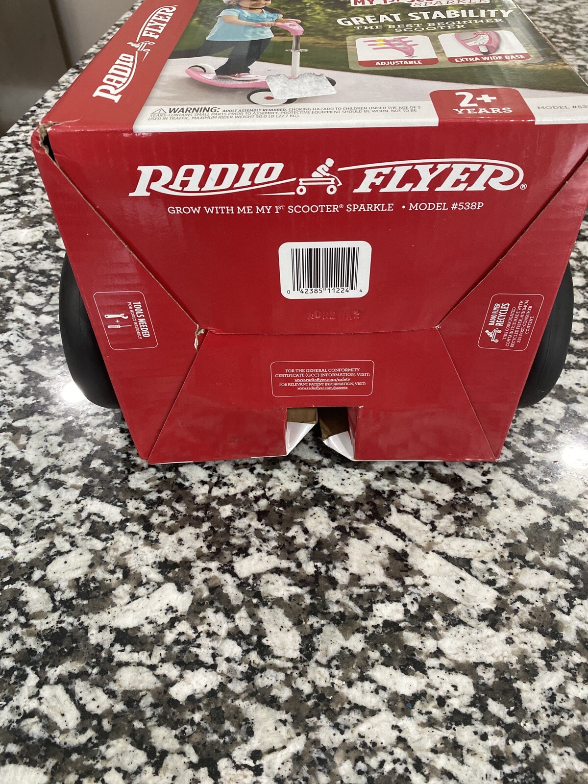 radio flyer grow with me my 1st scooter sparkle pink