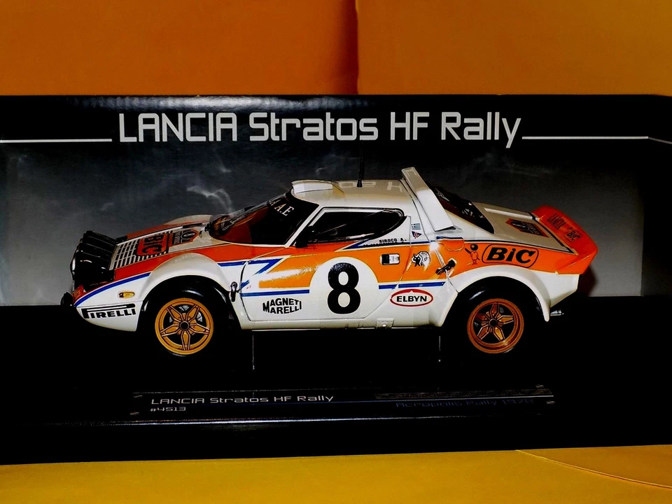 Lancia Stratos HF BIC Siroco / Makrinos #8 Acrópolis 1978 Sun Star 4513 1:18 - Imagen 2 de 4
