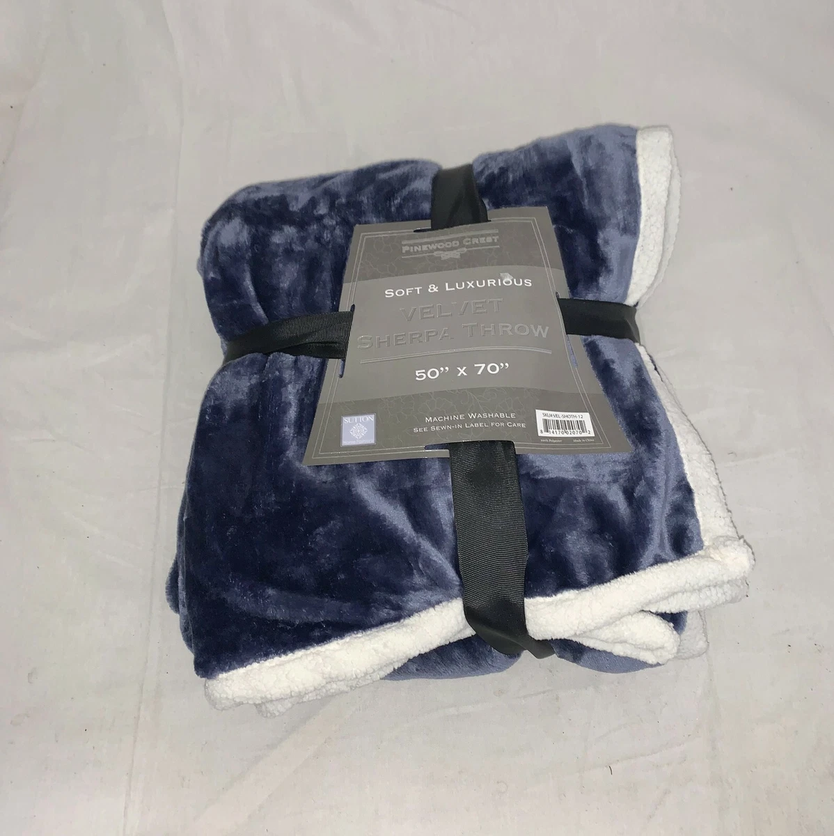 Pinewood crest velvet throw clearance