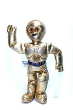 Disney Star Wars C-3PO Battle Buddies Plush Bean Hasbro Toy 2004 Vintage 11  Fig