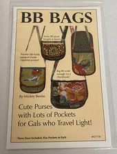 BB BAGS by BROOKSHIER DESIGN STUDIO  PATTERN 07718 ~NEW~