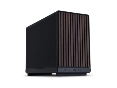 LIAN LI A3- mATX-WD Black Wood front panel  SPCC M-ATX / ITX Computer Case