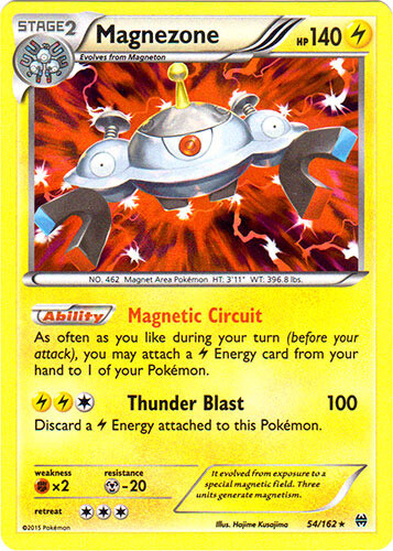 Pokemon - Magnezone - 54/162 - Holo Rare - XY - BREAKthrough - LP