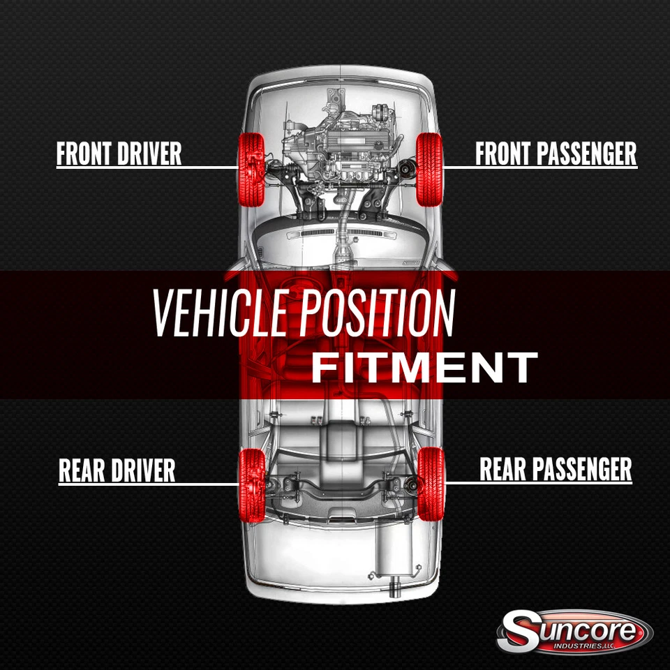 4Pcs Complete Struts shocks for 2004-2008 Pontiac Grand Prix FWD Front and Rear Foto 2 de 4