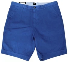HUGO BOSS Royal Blue Shorts Mens Slice-Short Regular Fit Stretch $98