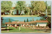 Dalton's Motel Libby MT Vintage Chrome Postcard Multi View Exterior View 