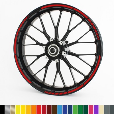 GP Felgenrandaufkleber 10''-24'' Auto, Motorrad, Wohnmobil Gold Weiß Silber Orange