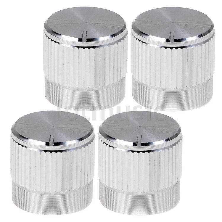 5pc Aluminum Insert Type Knob KNB004E φ40x16mm 40x16mm Hole=18T RoHS Silver