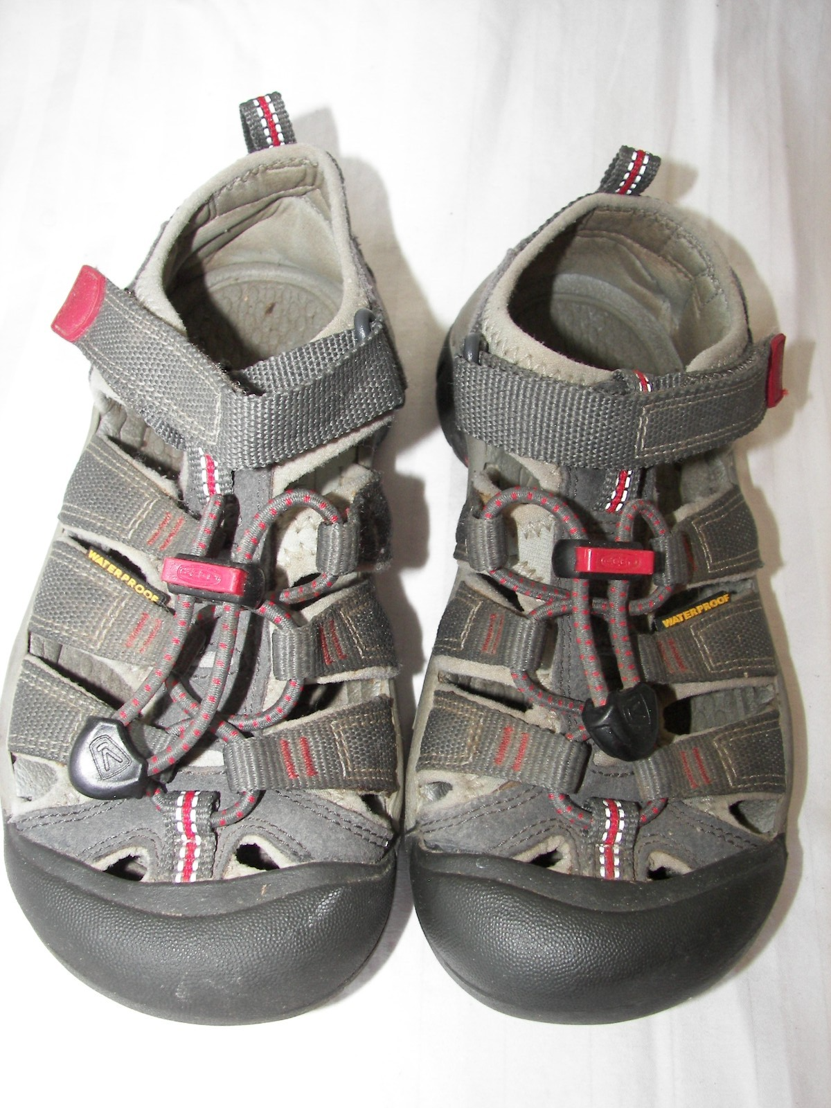 Sandali da trekking Keen bambini taglia 1 grigi punta antiurto escursionismo impermeabili gancio passante