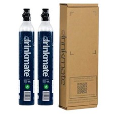 DrinkMate 60 L CO2 Refill Cartridges for Carbonated Soda Makers Machine Set of 2