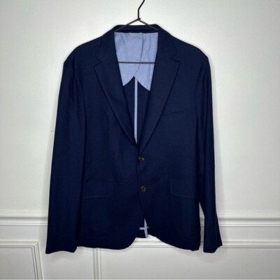 Taylor Stitch Telegraph 100% Wool Lightweight Everyday Blazer in Navy Blue  40R