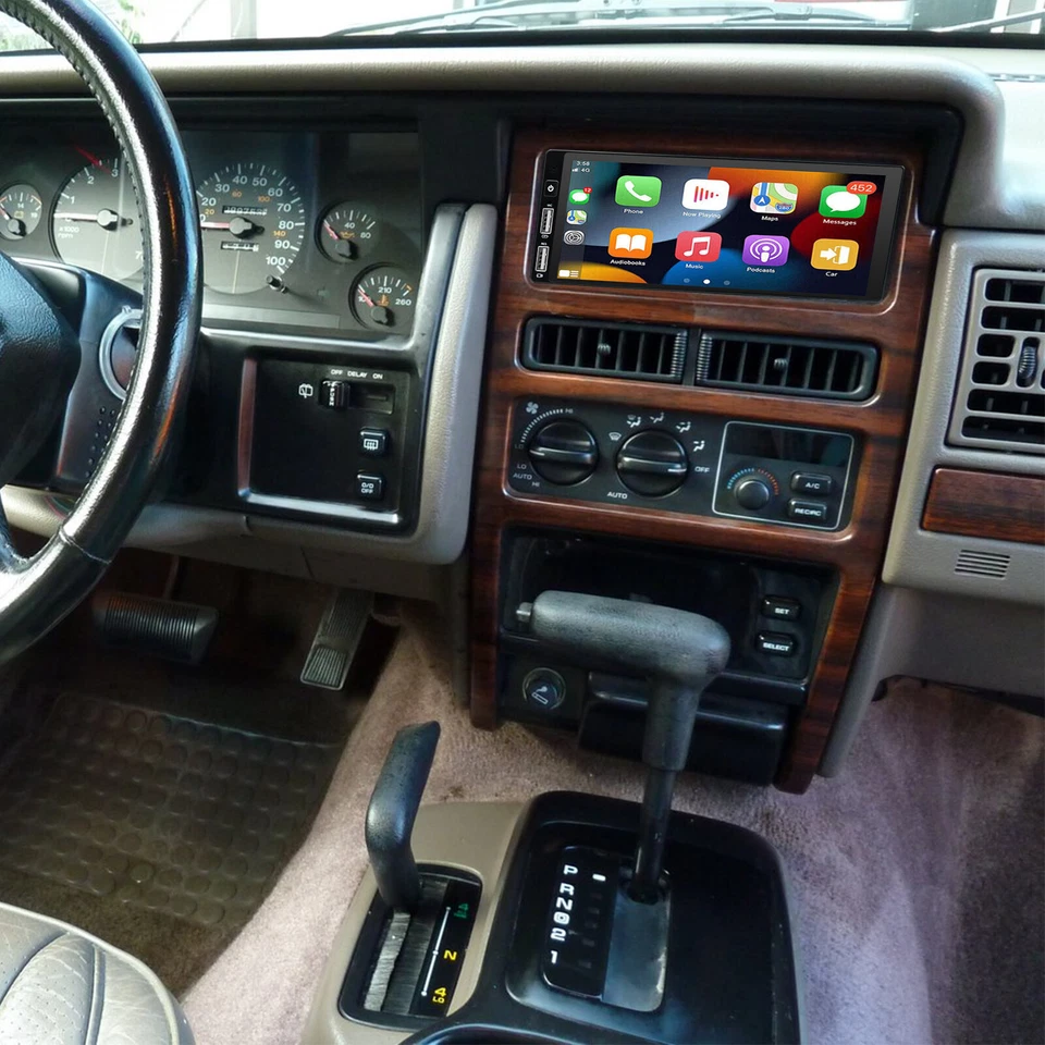 Radio estéreo GPS de coche 6,8"" para Jeep Grand Cherokee 1993-1998 Carplay Android 13 Foto 4 de 4