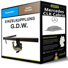 Abnehmbare Anhängerkupplung für MERCEDES CLK Cabrio 03-10 Typ A209 G.D.W. NEU