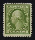 CKStamps: US Stamps Collection Scott#337 8c Washington Mint LH OG Jumbo Margins