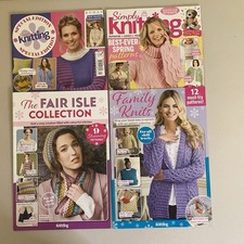 Simply Knitting Magazine 249, 250  2024  Fair Isle  Family Collections