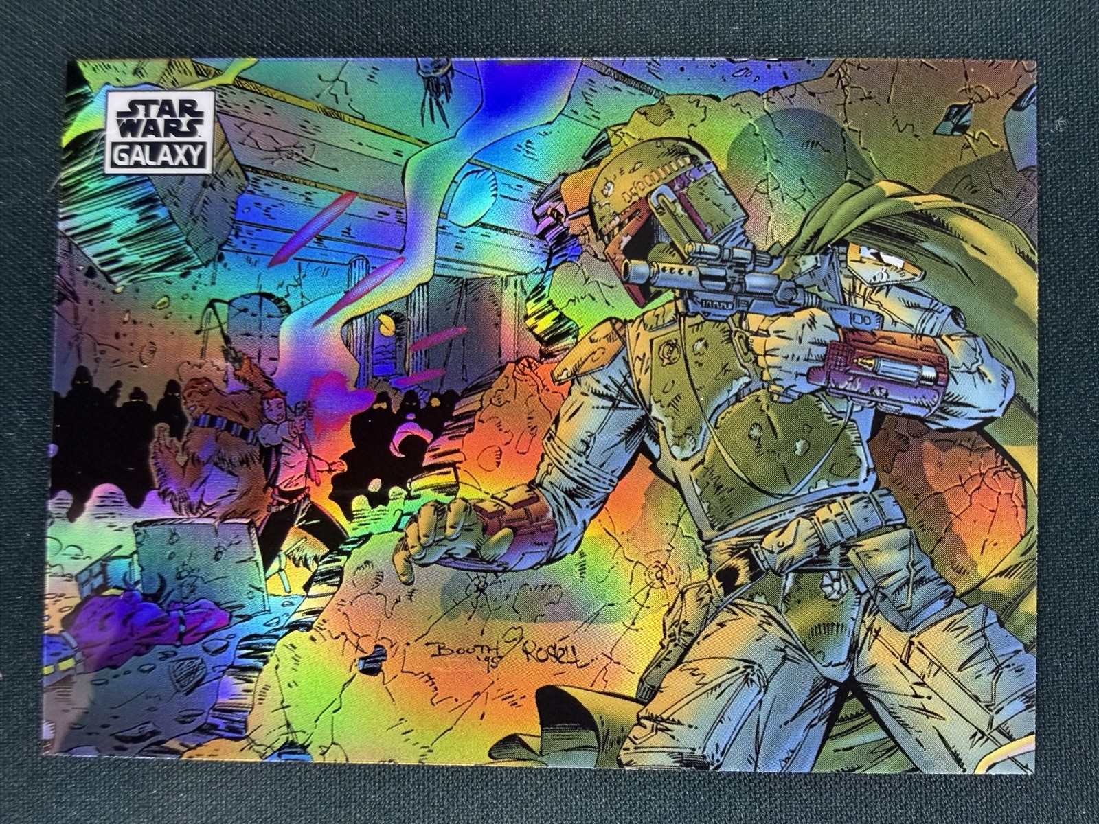 2021 Topps Chrome Star Wars Galaxy Boba Fett #32 Refractor