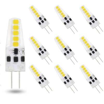 G4 LED Bulb 10 Pack Bi-Pin Base AC 12V 24V G4 LED Bulb 2W 20W Halogen Replace...