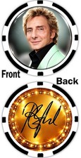 BARRY MANILOW - MUSIC LEGEND - COMMEMORATIVE POKER CHIP  ***SIGNED***