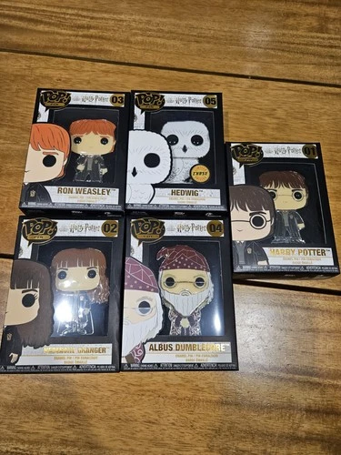 Funko Pop Pin Harry Potter Set of 5 New Sealed