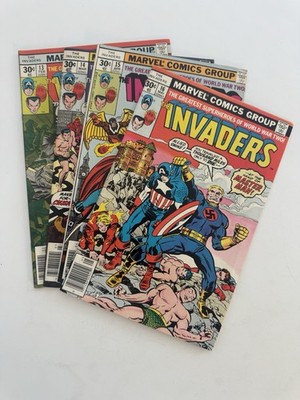 The Invaders #13 14 15 16 - 1976 - Marvel Comics - Lot of 4