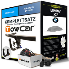 Für BMW X2 Typ U10 Anhängerkupplung abnehmbar +eSatz 13pol 11.2023-jetzt PKW