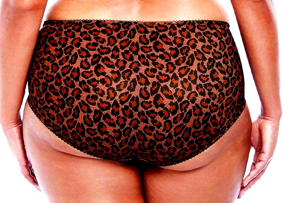 ¡¡¡MÁS ALLÁ DE SEXY!!! BRAGAS GODDESS KAYLA RESBALADIZAS SEDOSAS SATINADAS ESTAMPADO LEOPARDO 4XL NUEVAS CON ETIQUETAS Foto 3 de 4