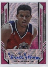 2021-22 Leaf Metal Portrait Pink Wave 18/20 Orlando Robinson #PA-OR1 Auto 4z8