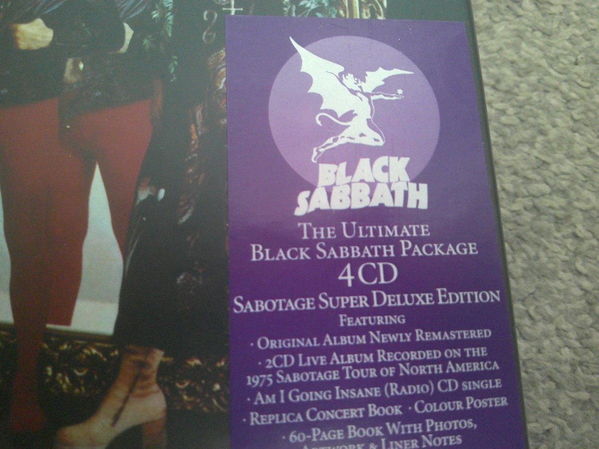 BLACK SABBATH Sabotage SUPER DELUXE 4xCD BOX SET 2021 RHINO mint