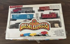 Vintage BACHMANN Diesel Express Santa Fe HO Electric Train Set in Original Box