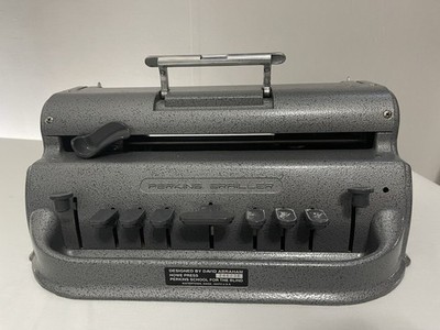 Vintage Antique Perkins Brailler Gray David Abraham Howe Press