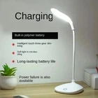 14LED Flexible Touch Desk Light Bedside Reading Lamp Dimmable USB Rechargeable