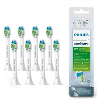 8 X Philips Sonicare W2 Optimal White Standard Schallzahnbürstenköpfe Neu 2026~