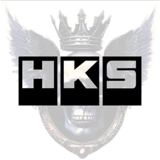 HKS Premium Vinyl Decal, 2 Pack, JDM, Import Tuner, Japanese Build Sticker