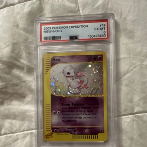 Pokémon Mew Expedition Base Set Holo Rare 019/165 PSA 6 English 2002