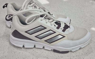 Adidas Men's Speed Trainer 5 cross-training shoes Size 9 White/Maroon