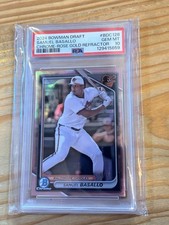 2024 Bowman Draft Samuel Basallo Chrome-Rose Gold  /10 PSA 10 GEM MINT Sh