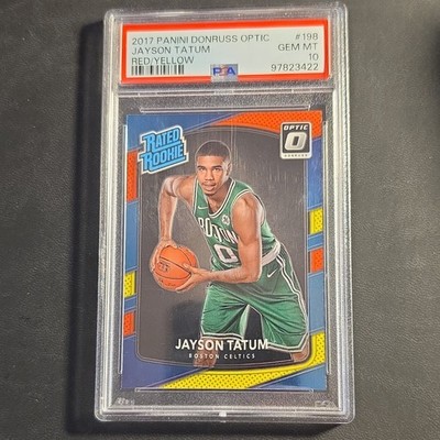 Panini Jayson Tatum Celtics 2017-18 Donruss Optic Rated Rookie #198 PSA 10