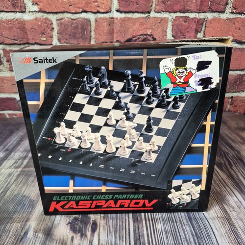 Saitek Kasparov Electronic Chess Partner Vintage Working Complete & Manuals