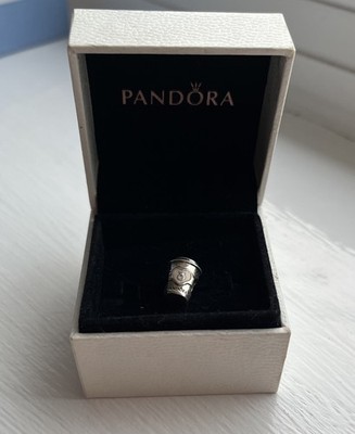 Neu Original Echt Pandora Silber ''Take a Break'' Kaffeetasse Charm 797185EN160