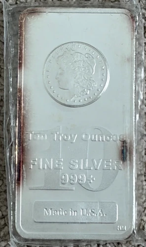 10oz - Silver - Highland Mint .999 Fine - Morgan Silver Bar