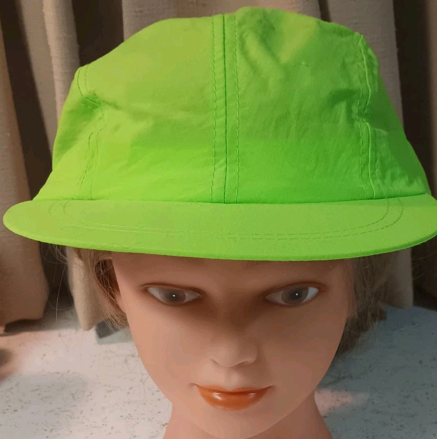 Hipora Kolan Breathability & Waterproof Cap Hat Neon Green Vintage New Rare